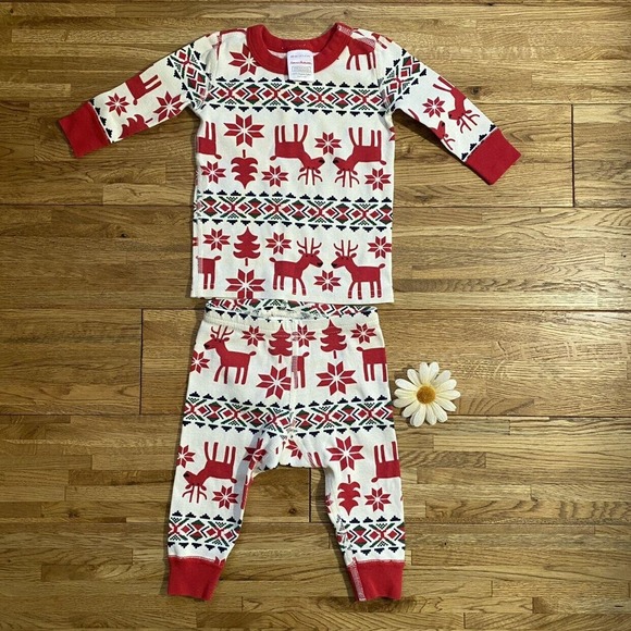 Hanna Andersson Other - Hanna Andersson Christmas Pajamas Size 60-3-6 Mo